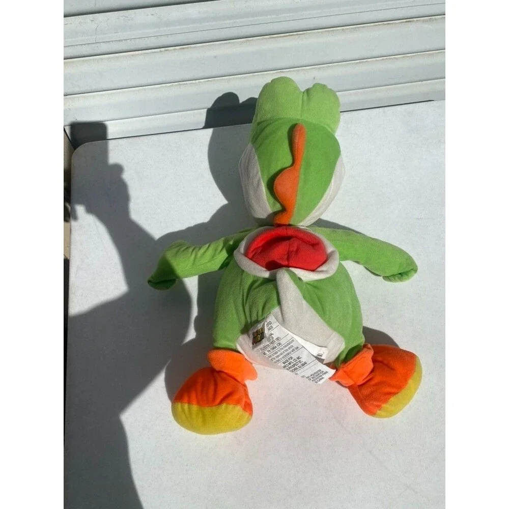 Super Mario Yoshi Plush Pillow 20” Stuffed Animal Nintendo Hidden Compartment